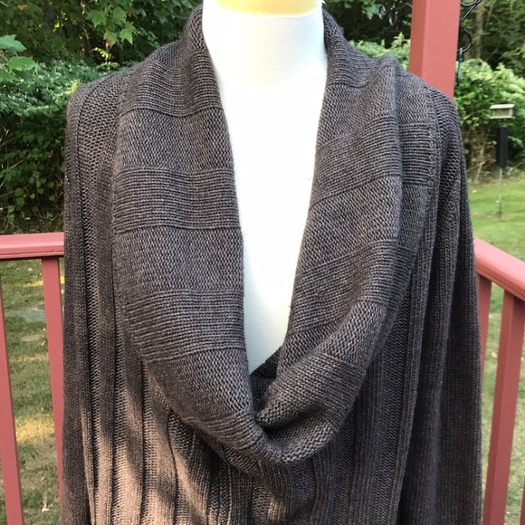 NWT! Ann Taylor Large brown cowl neck sweater . - Picture 2 of 8